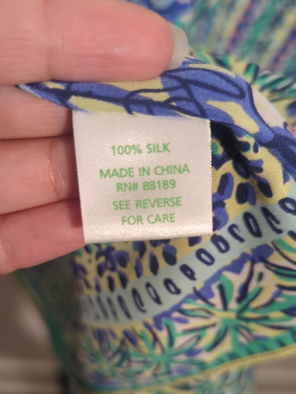 LILLY PULITZER silk floral caftan mini dress - size medium - Picture 7 of 8